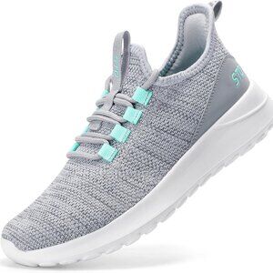 Womens Slip On Sneakers Knit Breathable Athletic Gym Walking Shoes